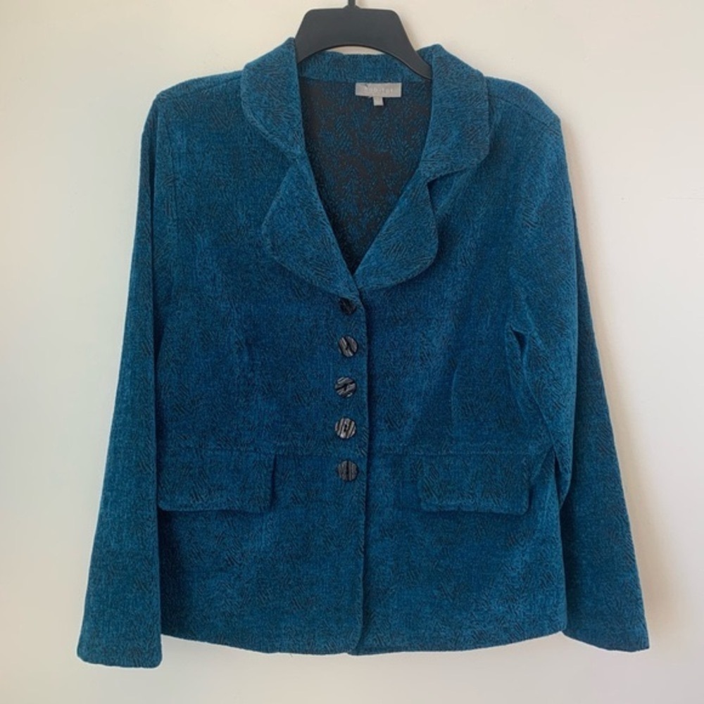 Habitat Blue Jacquard Tapestry Blazer